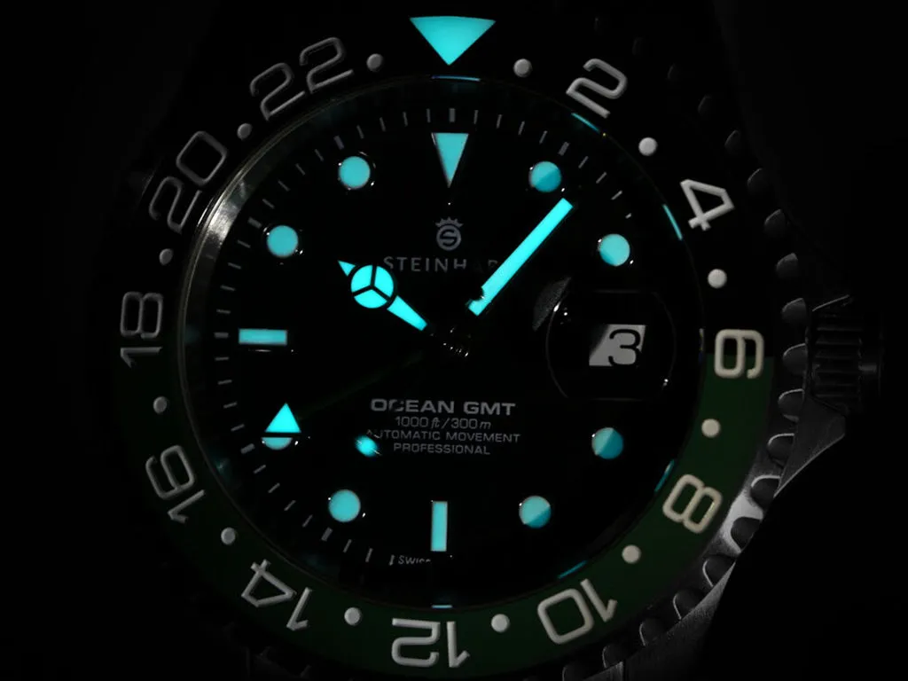 Ocean One GMT Black/Green Ceramic