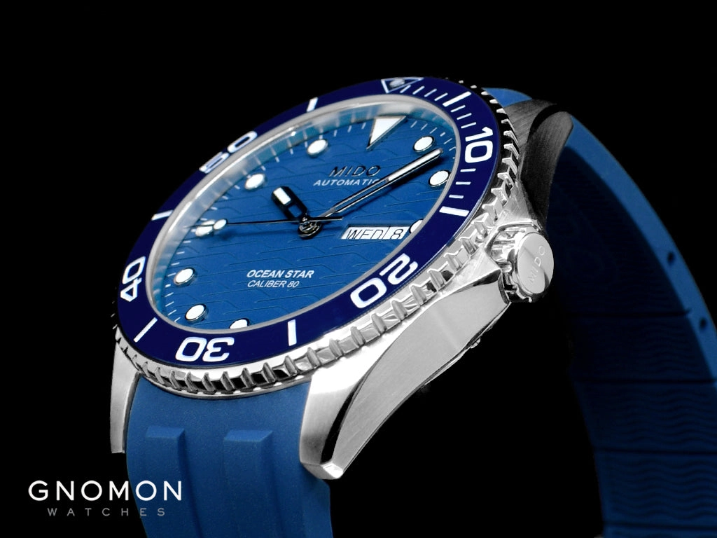 Ocean Star 200C Blue - Rubber Ref. M042.430.17.041.00