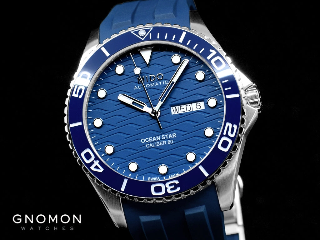Ocean Star 200C Blue - Rubber Ref. M042.430.17.041.00