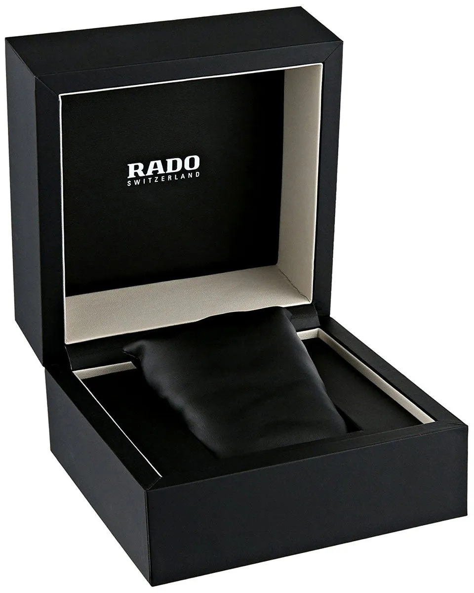 Rado Coupole Classic L Silver Dial Brown Leather Strap Automatic Mens Watch R22860725
