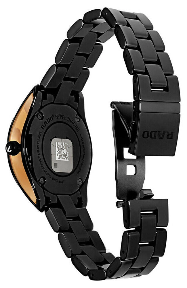 Rado HyperChrome Black Ceramic Quartz Ladies Watch R32214152