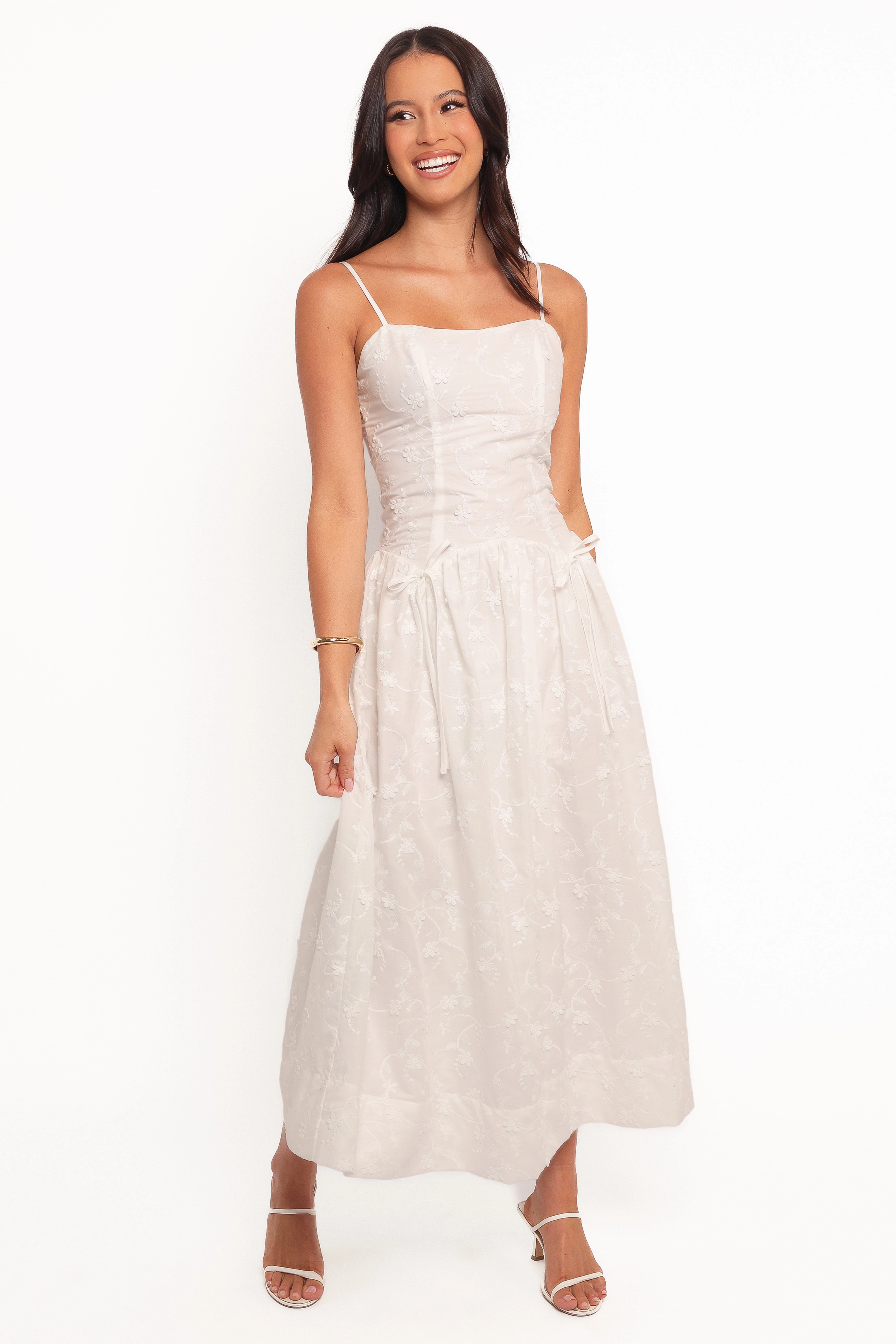 Raya Midi Dress - White