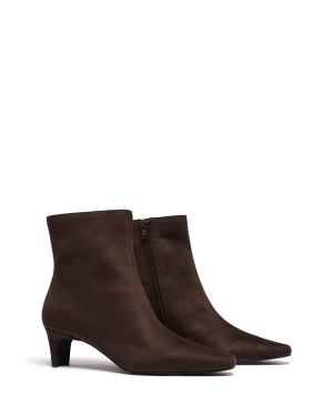 Reese Ankle Boot Chocolate Microsuede