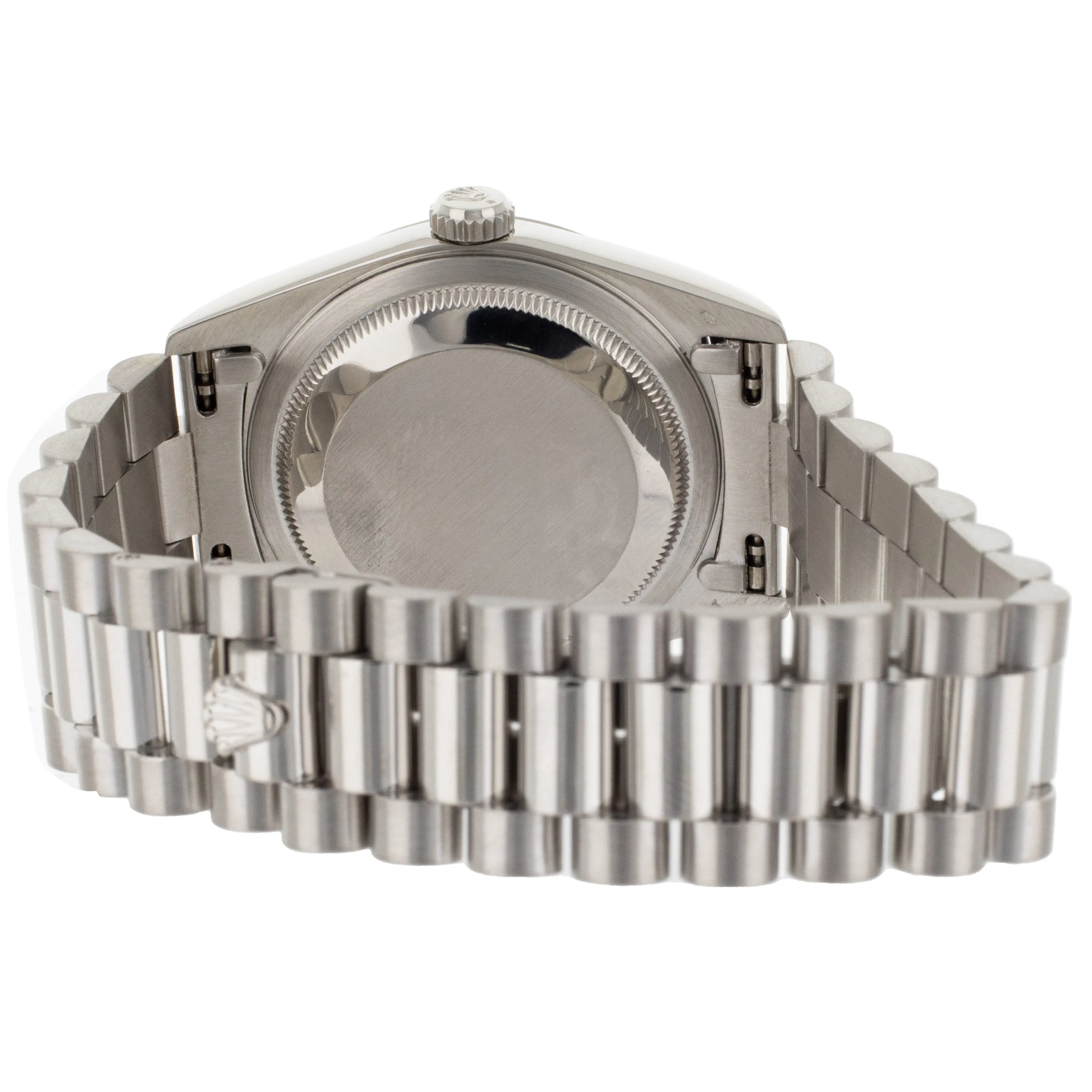 Rolex Day-Date 36 Platinum Factory Diamond Markers and Lugs 36mm 18296