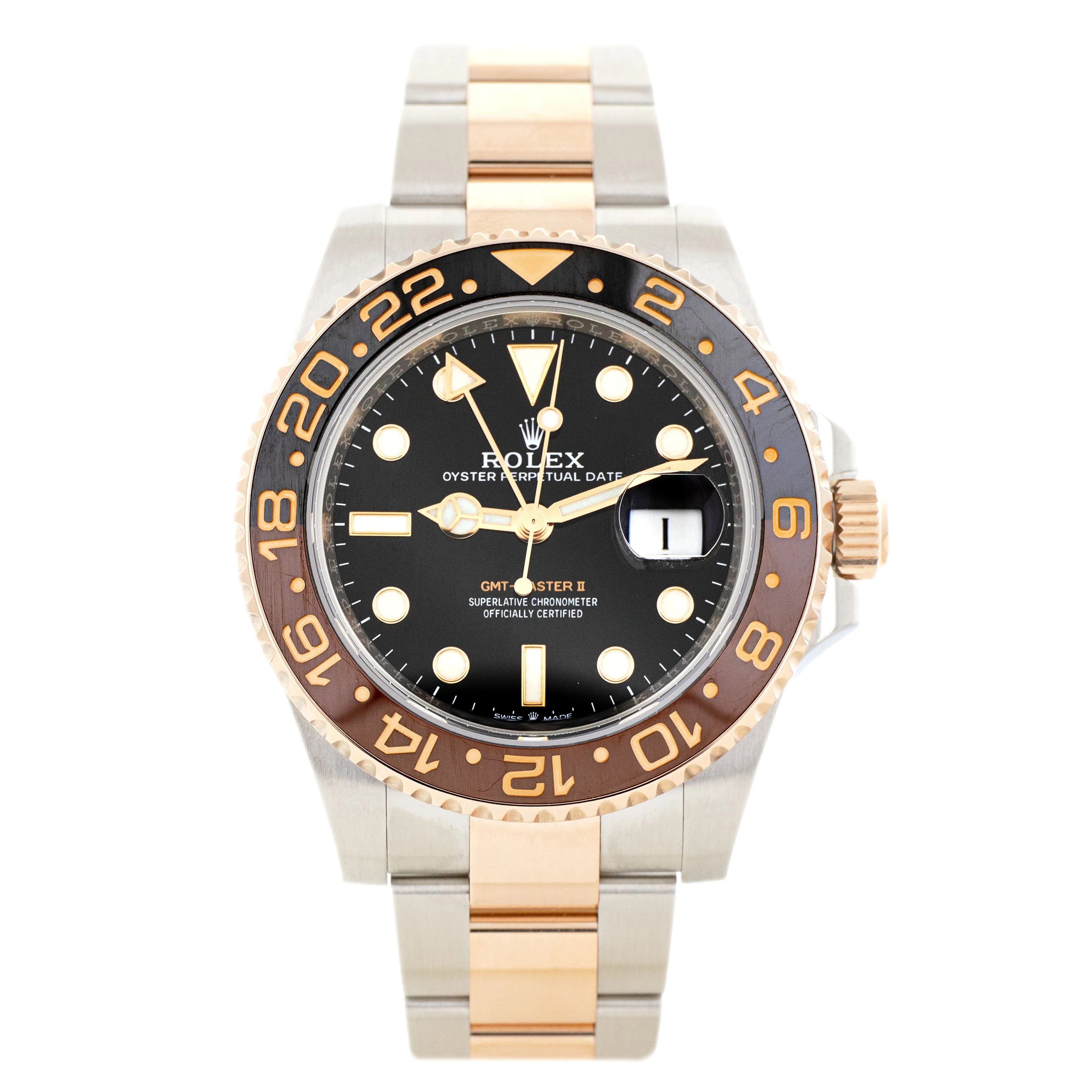 Rolex GMT-Master II 'Root Beer' Steel & Rose Gold Black 40mm 126711CHNR Full Set