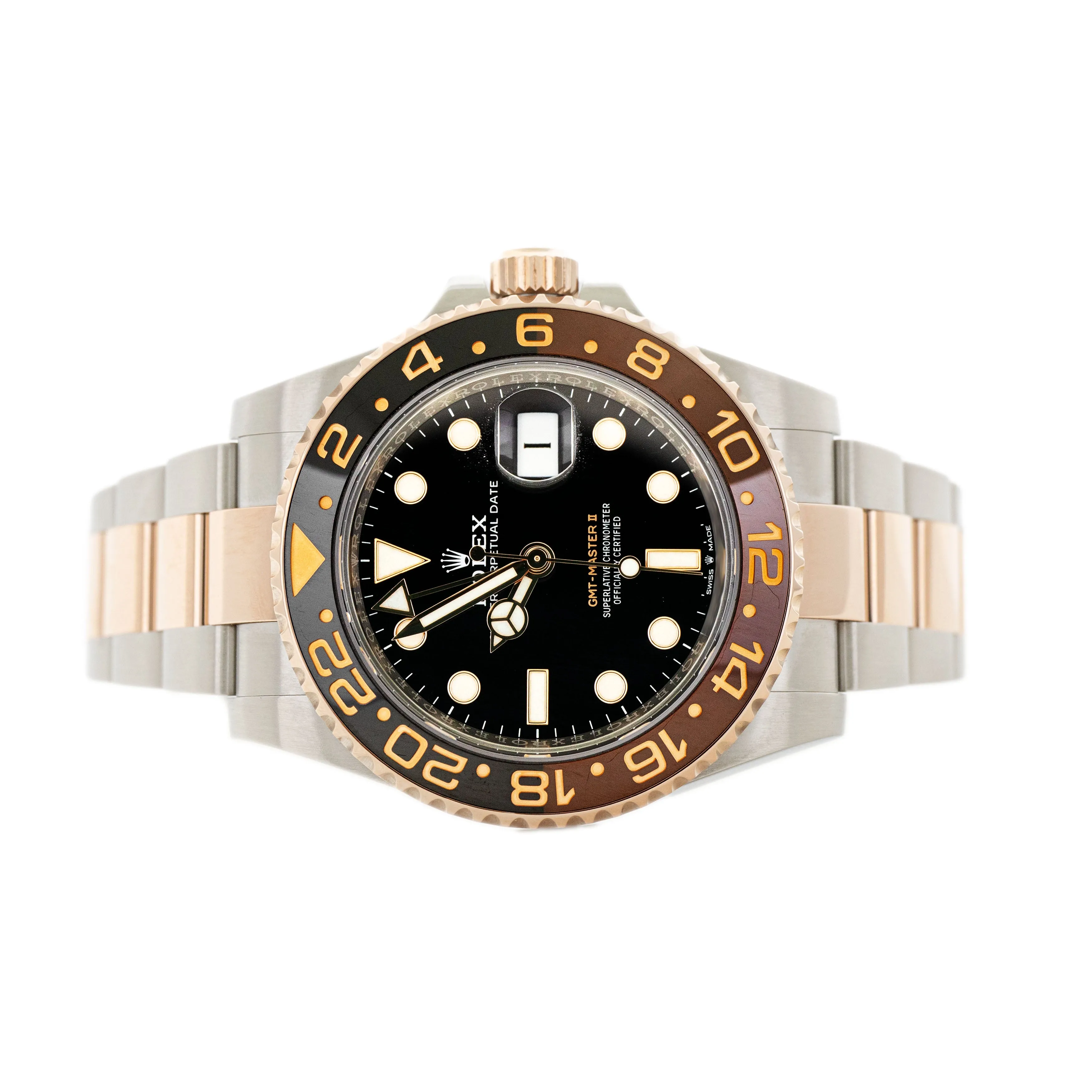 Rolex GMT-Master II 'Root Beer' Steel & Rose Gold Black 40mm 126711CHNR Full Set