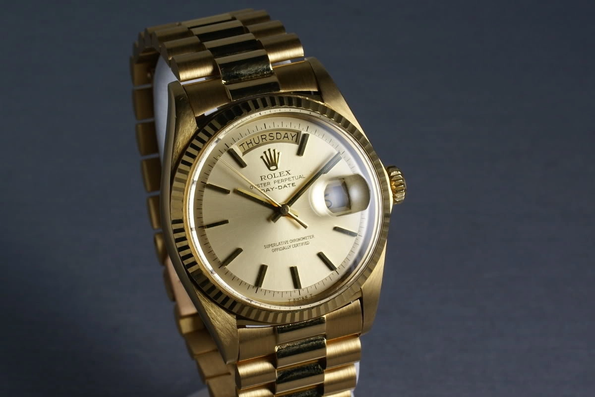Rolex Vintage YG President 1803 Non Luminous Dial on Sharp Bracelet