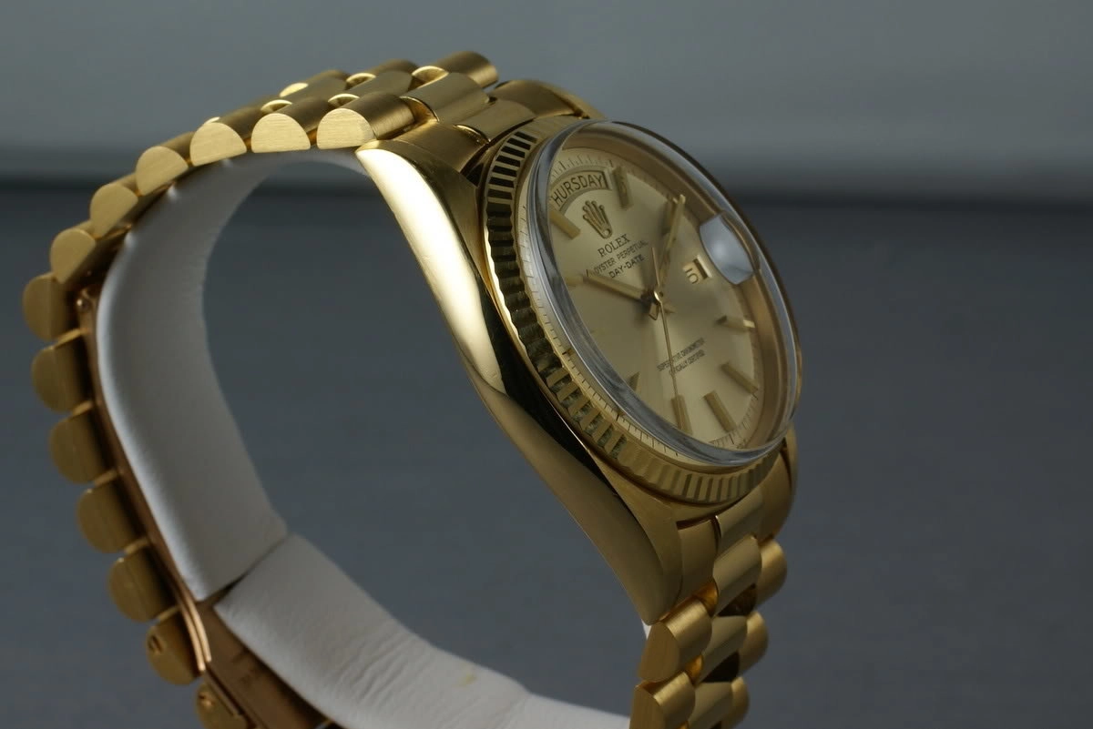 Rolex Vintage YG President 1803 Non Luminous Dial on Sharp Bracelet