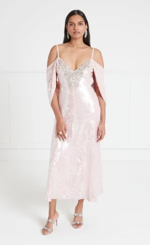 Salma Strappy Dress - Pink