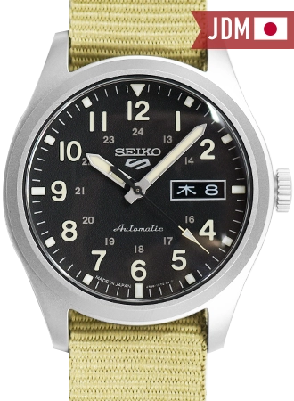 Seiko 5 Sports “Military Style” Black - Nylon Ref. SBSA117