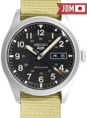 Seiko 5 Sports “Military Style” Black - Nylon Ref. SBSA117