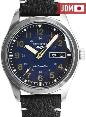 Seiko 5 Sports “Military Style” Blue - Leather Ref. SBSA119