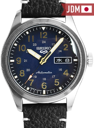 Seiko 5 Sports “Military Style” Blue - Leather Ref. SBSA119
