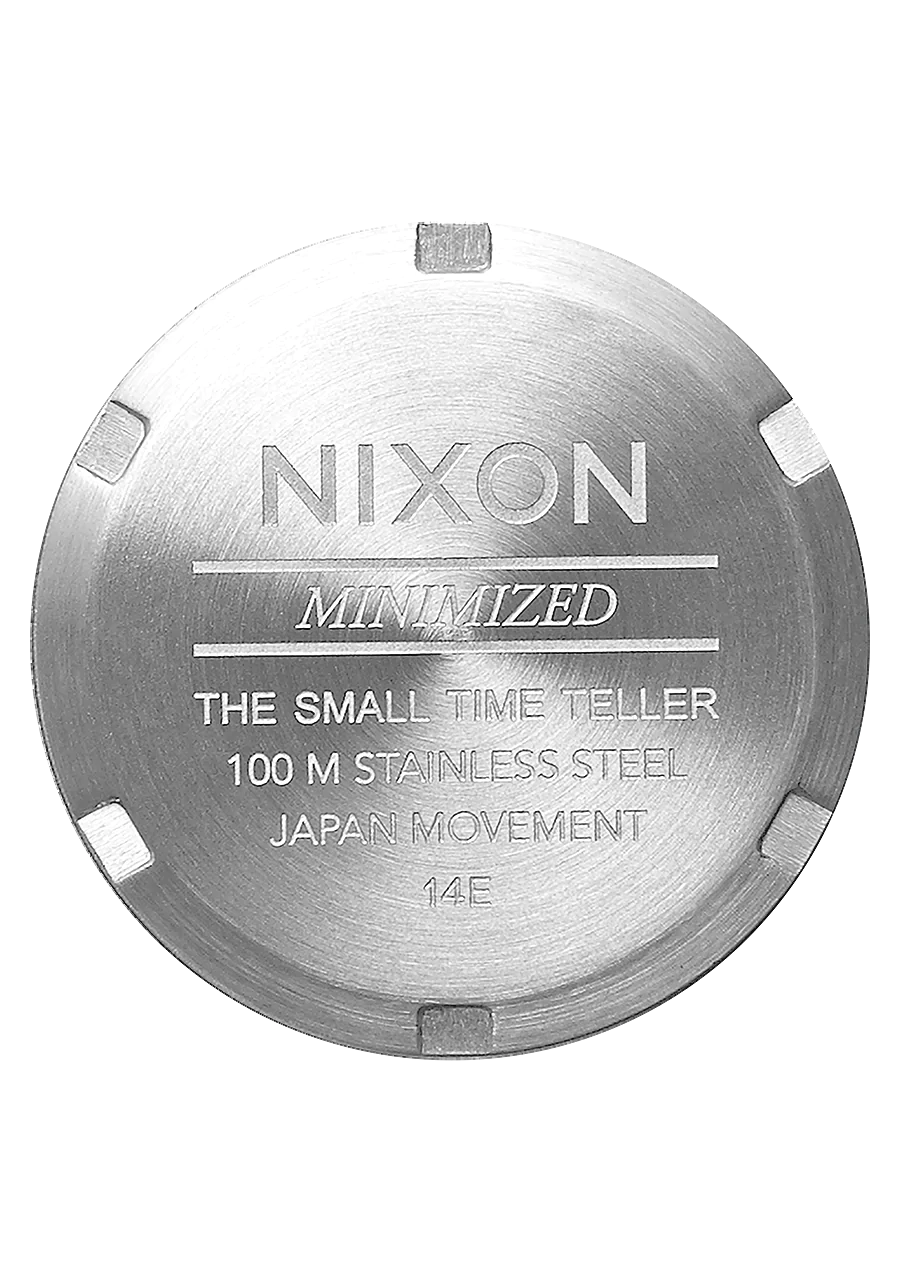 Small Time Teller Leather - Silver / Black