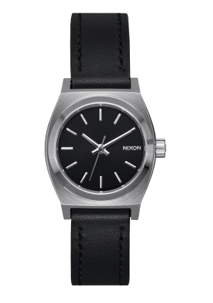 Small Time Teller Leather - Silver / Black