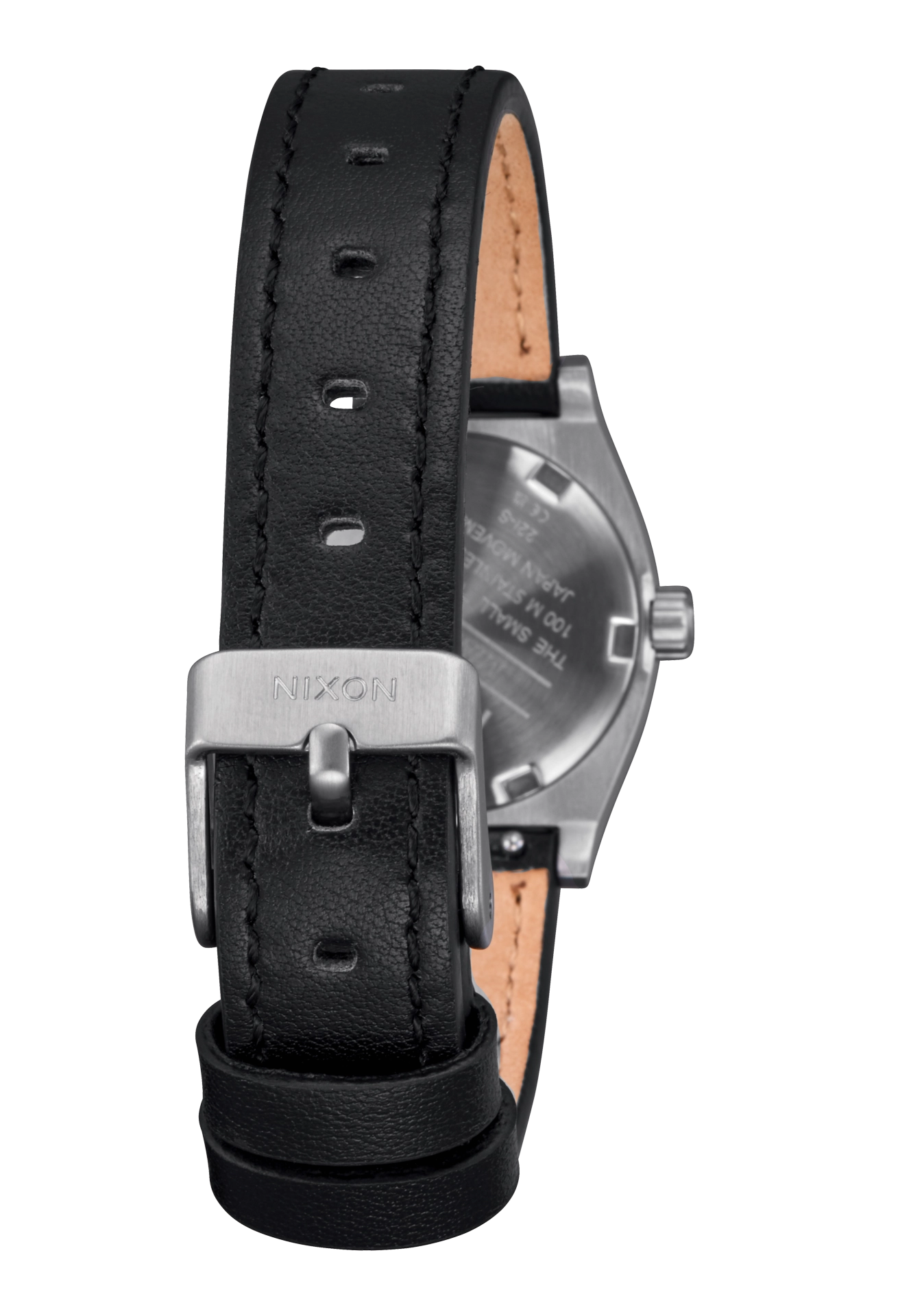 Small Time Teller Leather - Silver / Black