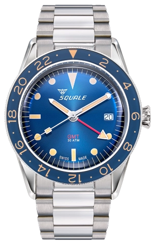 Squale Sub-39 GMT Vintage Blue SUB-39GMTB.BR22