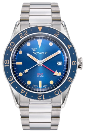 Squale Sub-39 GMT Vintage Blue SUB-39GMTB.BR22