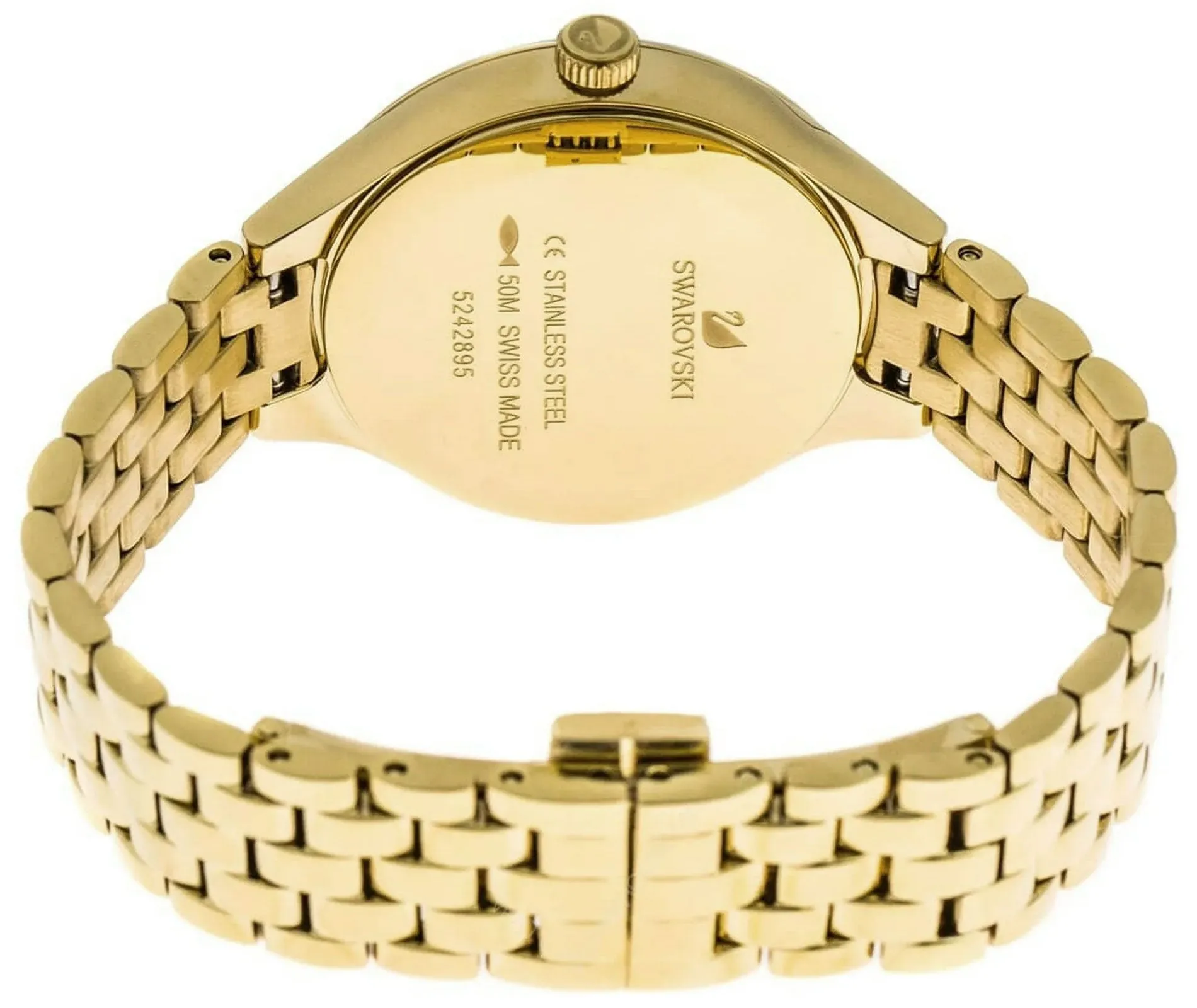 Swarovski Lovely Crystals Mini Gold Tone Stainless Steel Quartz Mother-of-Pearl Dial Women's Watch 5242895