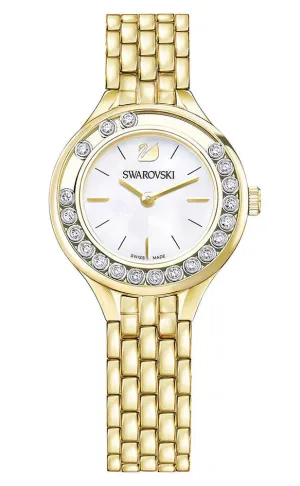 Swarovski Lovely Crystals Mini Gold Tone Stainless Steel Quartz Mother-of-Pearl Dial Women's Watch 5242895