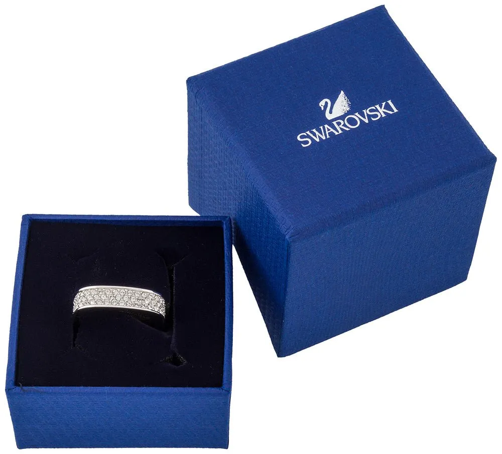 Swarovski Vio Rhodium Plated Crystals Womens Ring Size 7 / 55 - 5017113