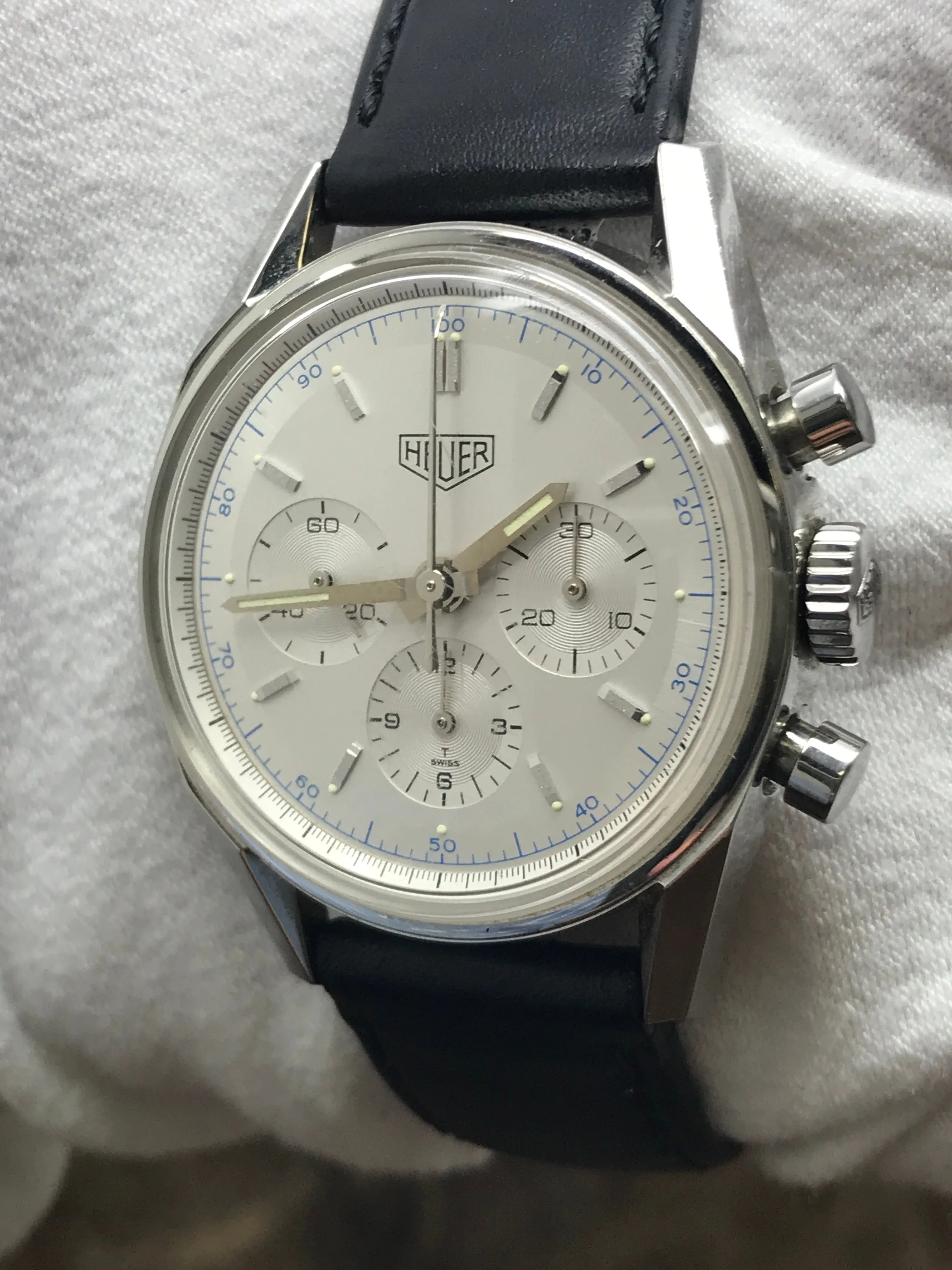 TAG Heuer Carrera CS3110.BC0725 Silver Dial Manual Wind Men's Watch