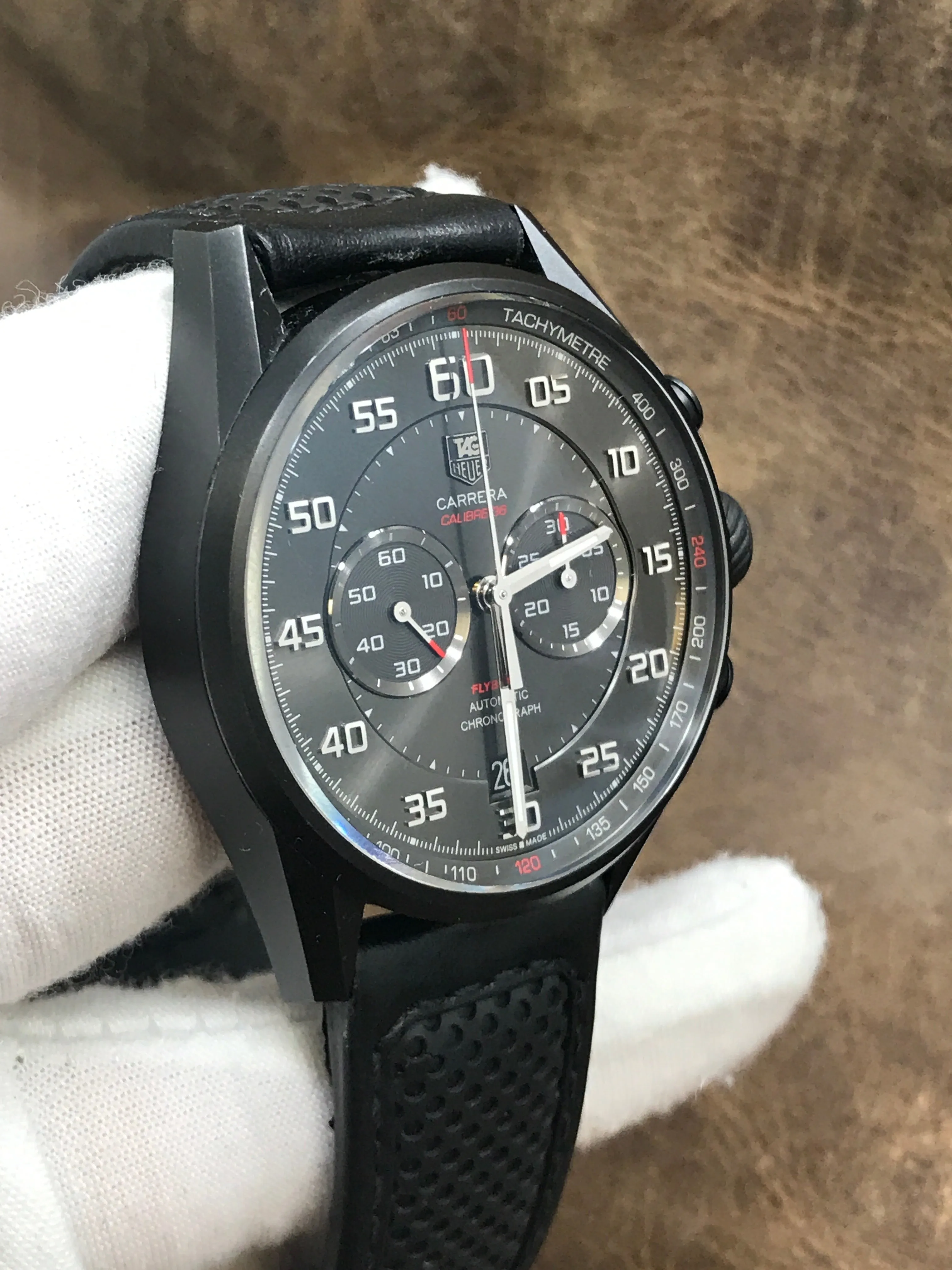 TAG Heuer Carrera Flyback CAR2B80.FC6325 Black Dial Automatic  Men's Watch