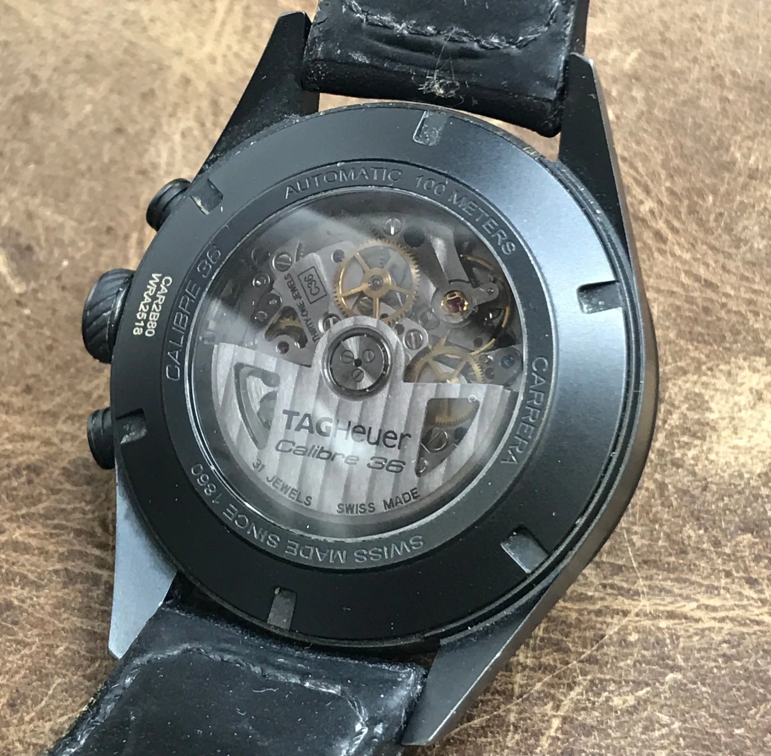 TAG Heuer Carrera Flyback CAR2B80.FC6325 Black Dial Automatic  Men's Watch