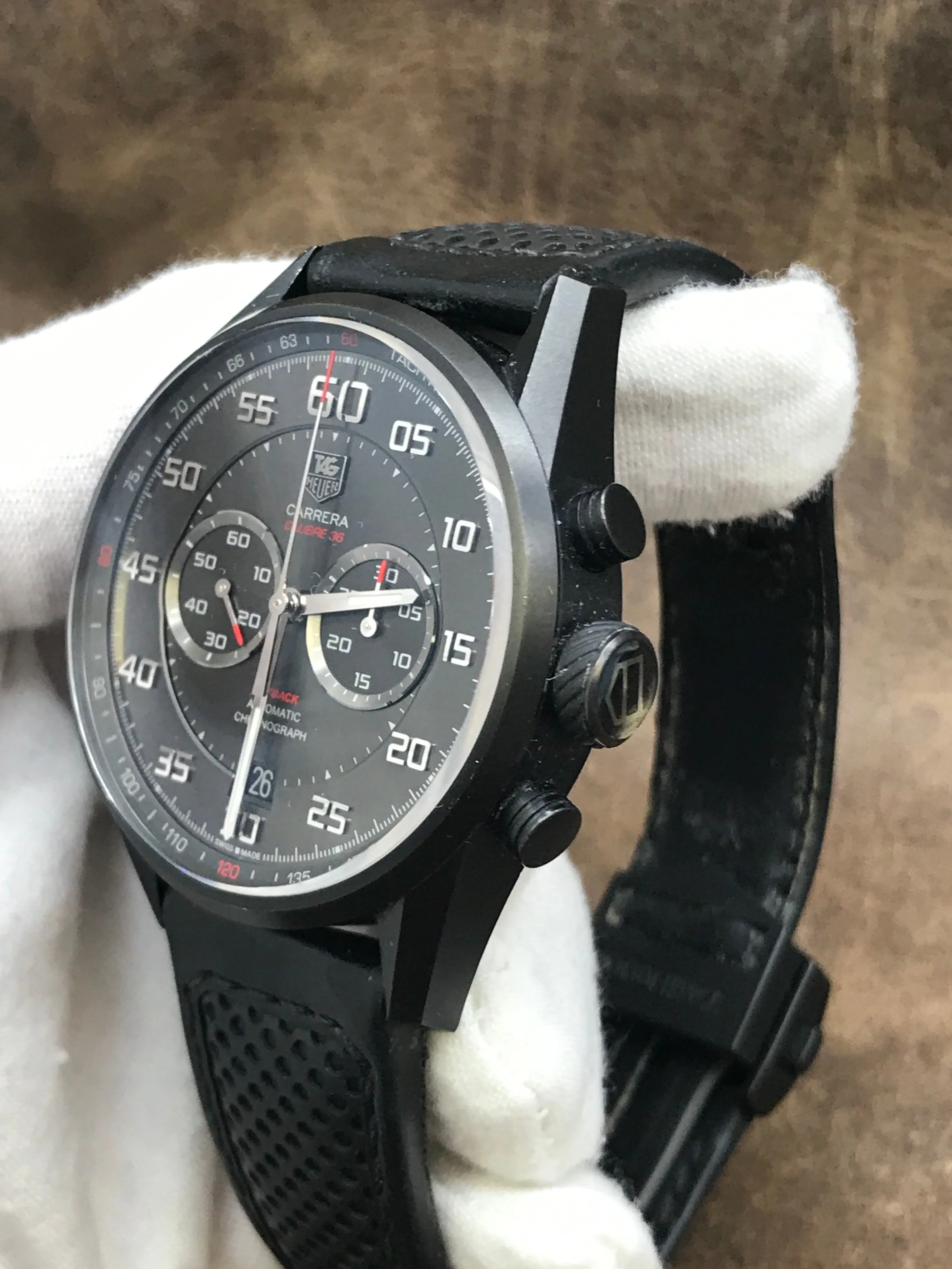 TAG Heuer Carrera Flyback CAR2B80.FC6325 Black Dial Automatic  Men's Watch