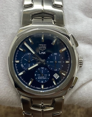 TAG Heuer Link Chronograph 41mm CBC2112 Blue Dial Automatic Men's Watch