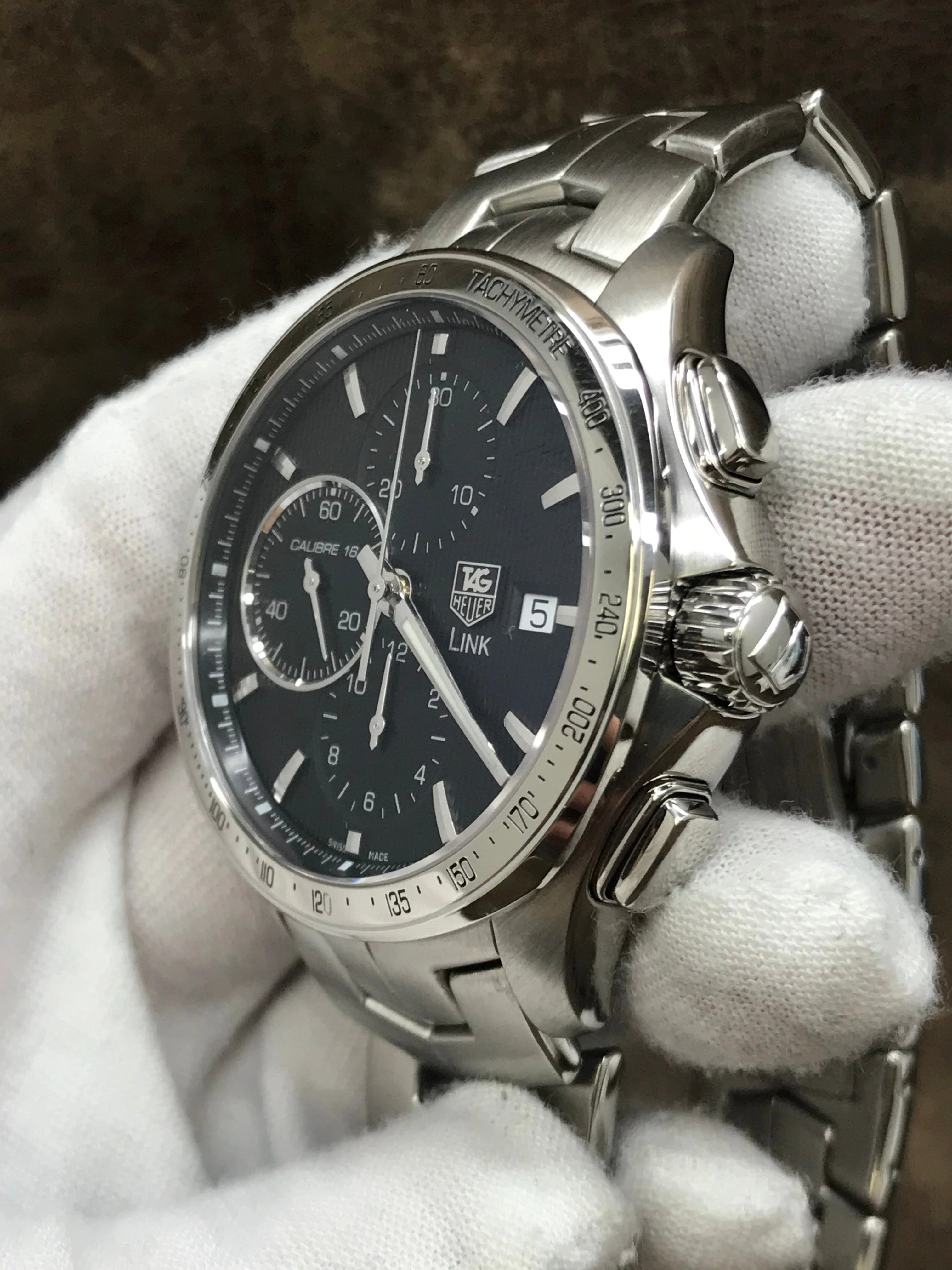 TAG Heuer Link Chronograph CAT2010 Black Dial Automatic Men's Watch