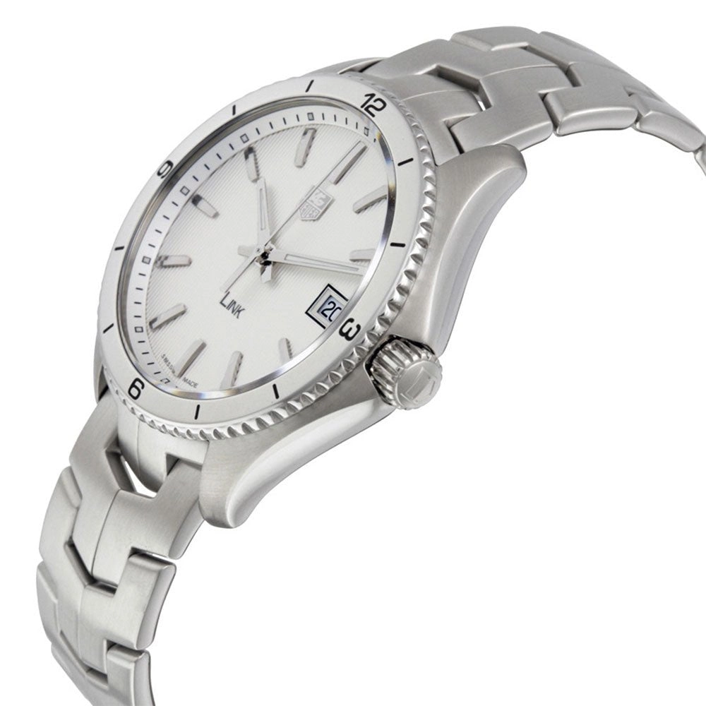 TAG Heuer Link Stainless Steel Silver Dial Date Quartz Mens Watch WAT1111.BA0950