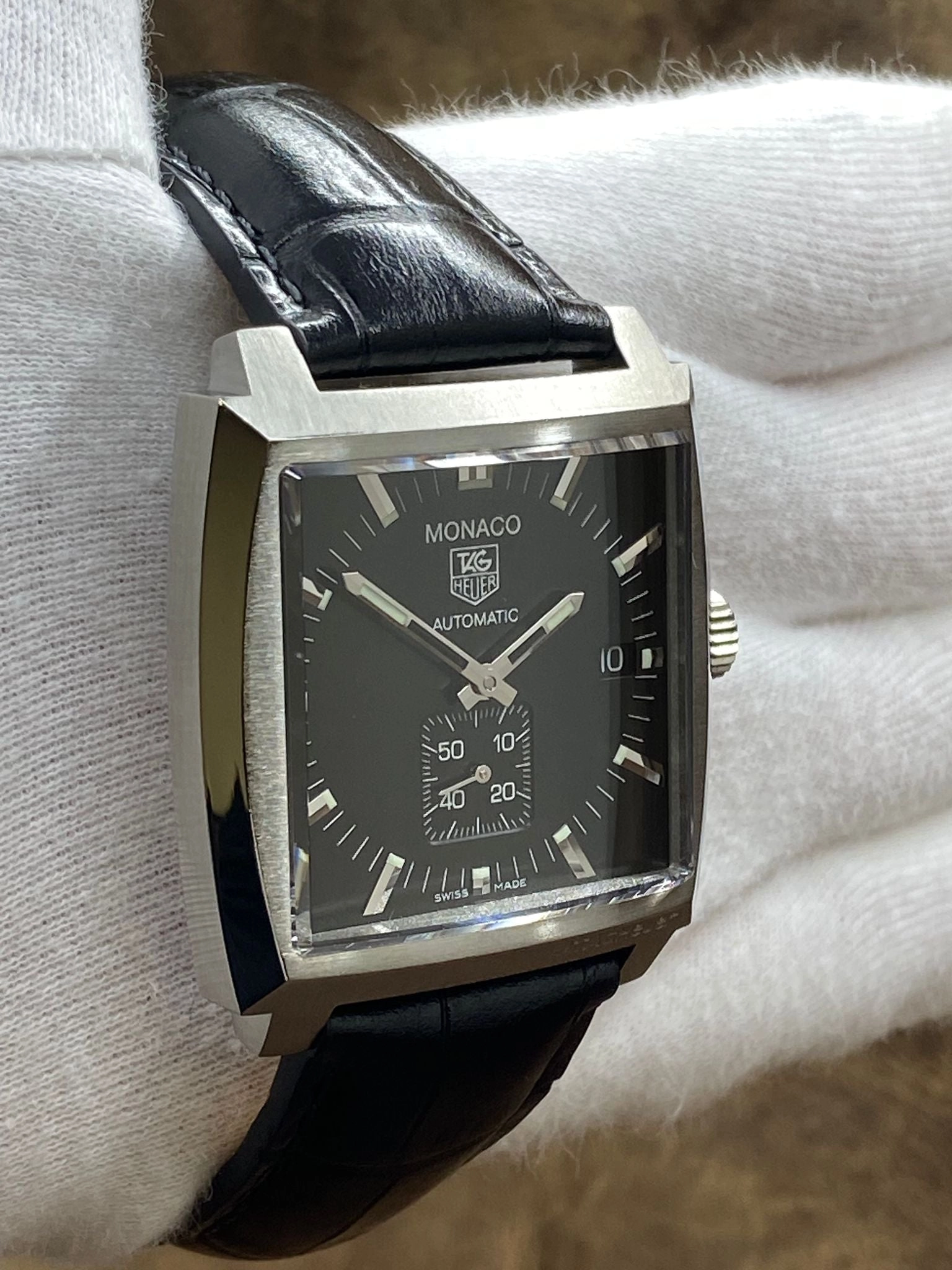 TAG Heuer Monaco WW2110 Black Dial Automatic Men's Watch
