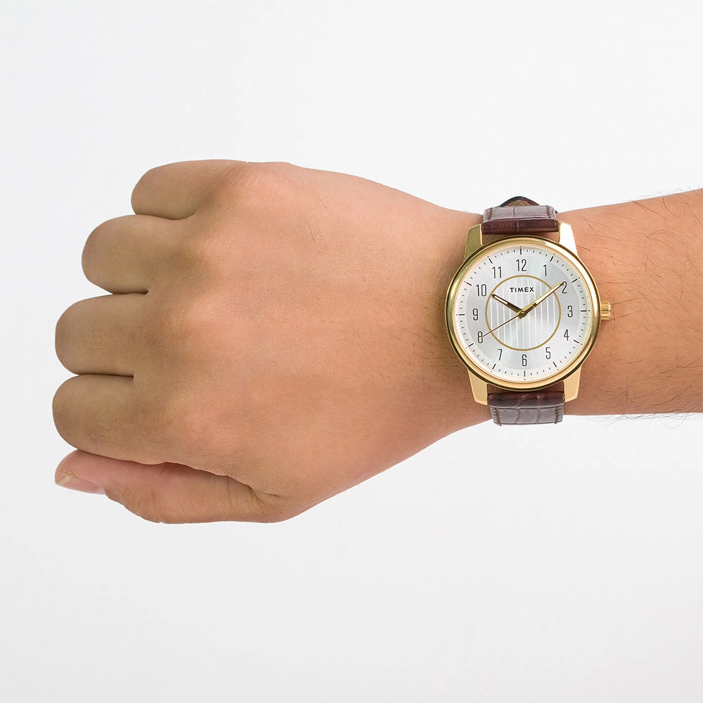 Tg-7S Series 3-Hand 41mm Leather Band