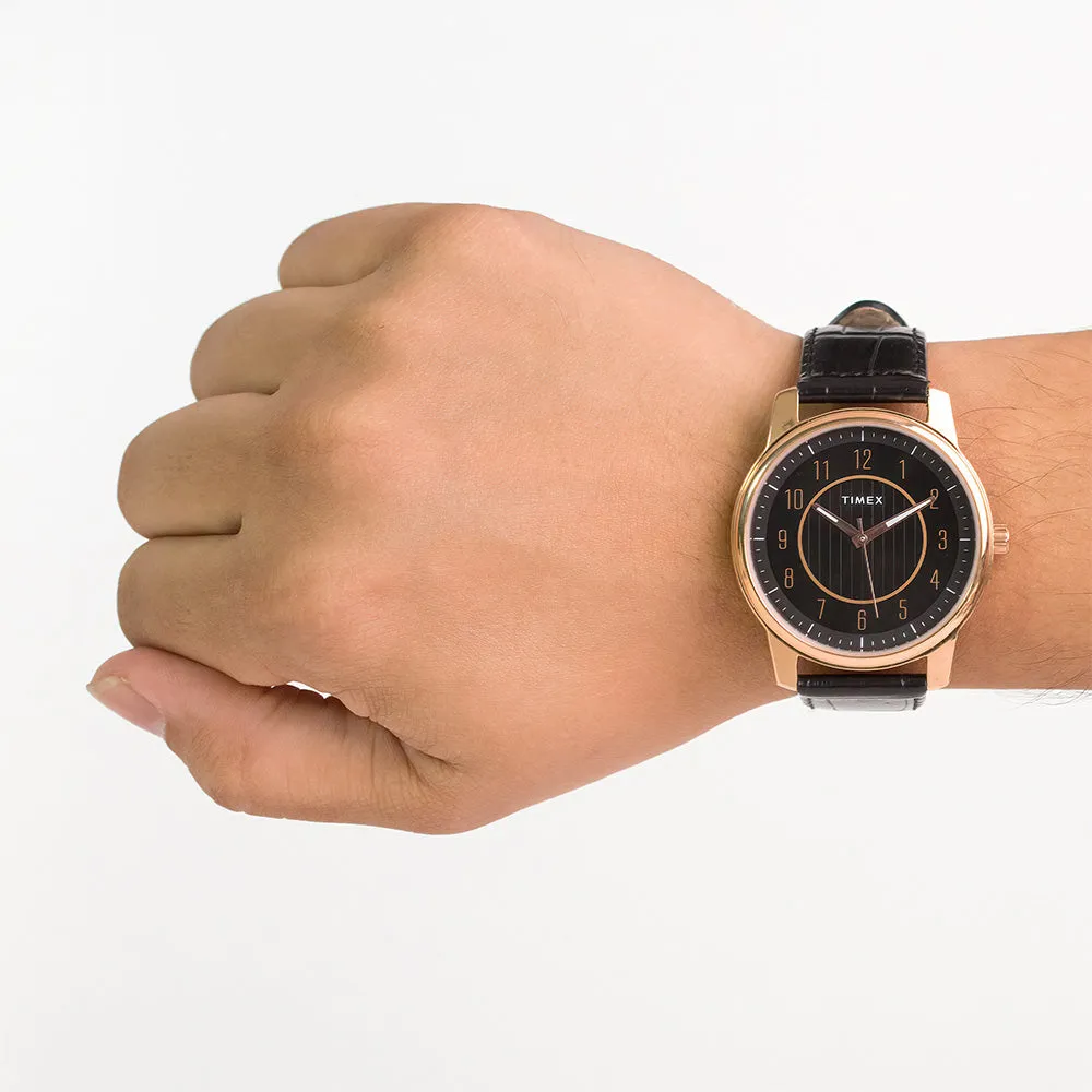 Tg-7S Series 3-Hand 41mm Leather Band