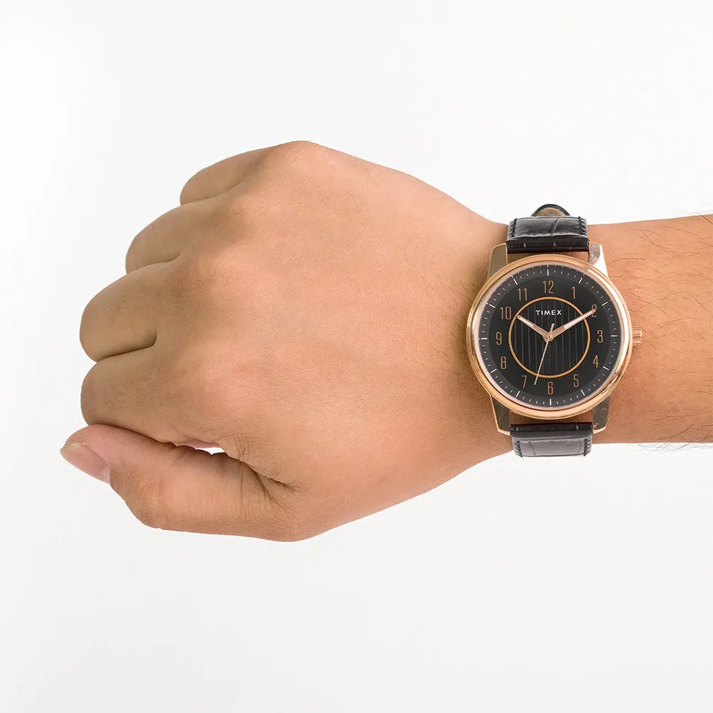Tg-7S Series 3-Hand 41mm Leather Band