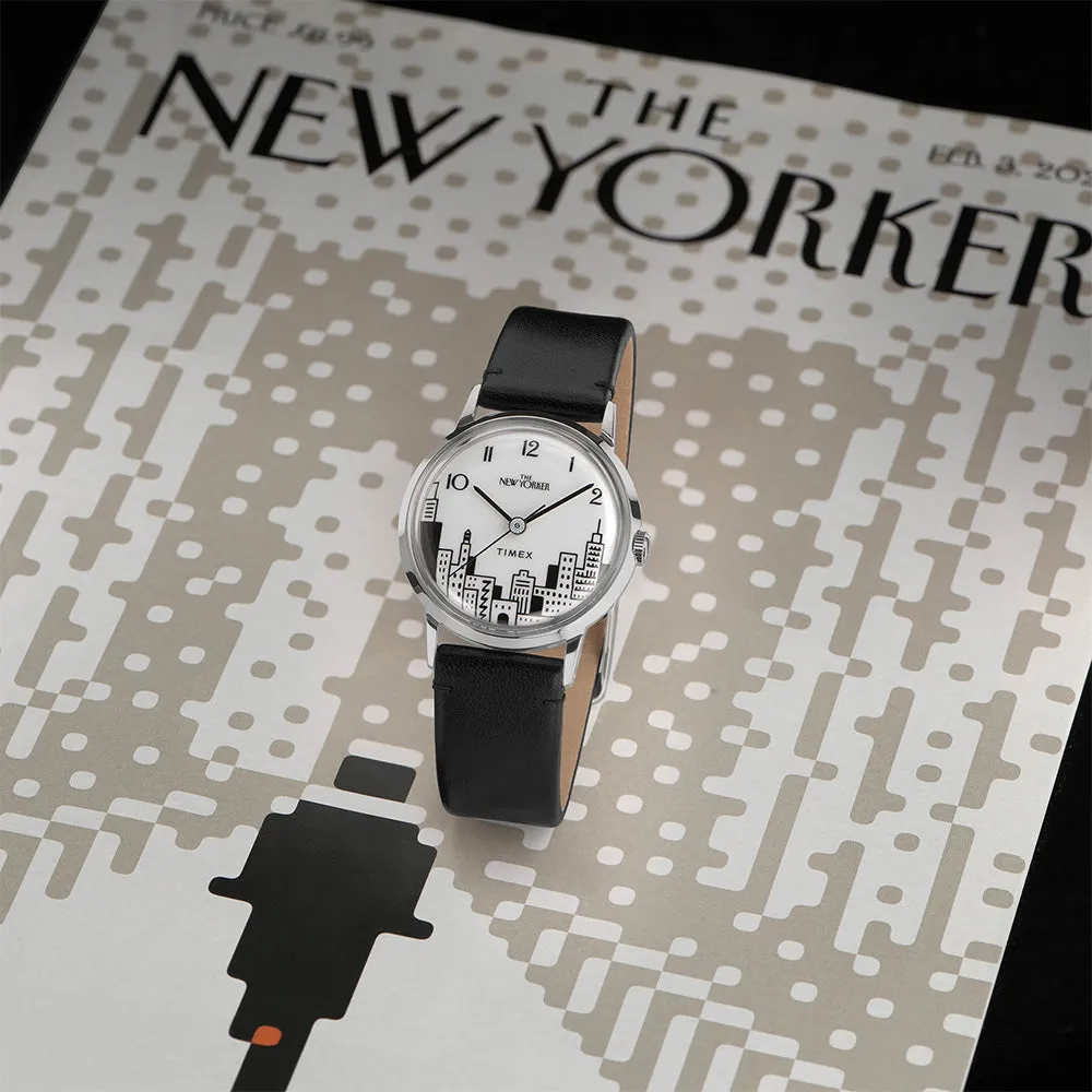 Timex x New Yorker  34mm Leather Band