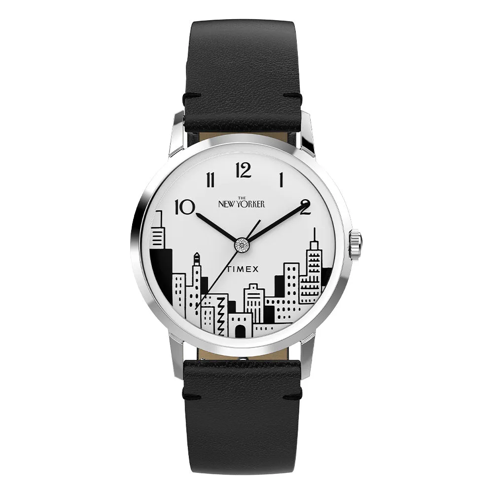 Timex x New Yorker  34mm Leather Band