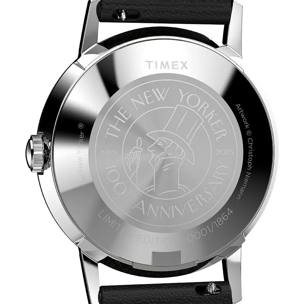 Timex x New Yorker  34mm Leather Band
