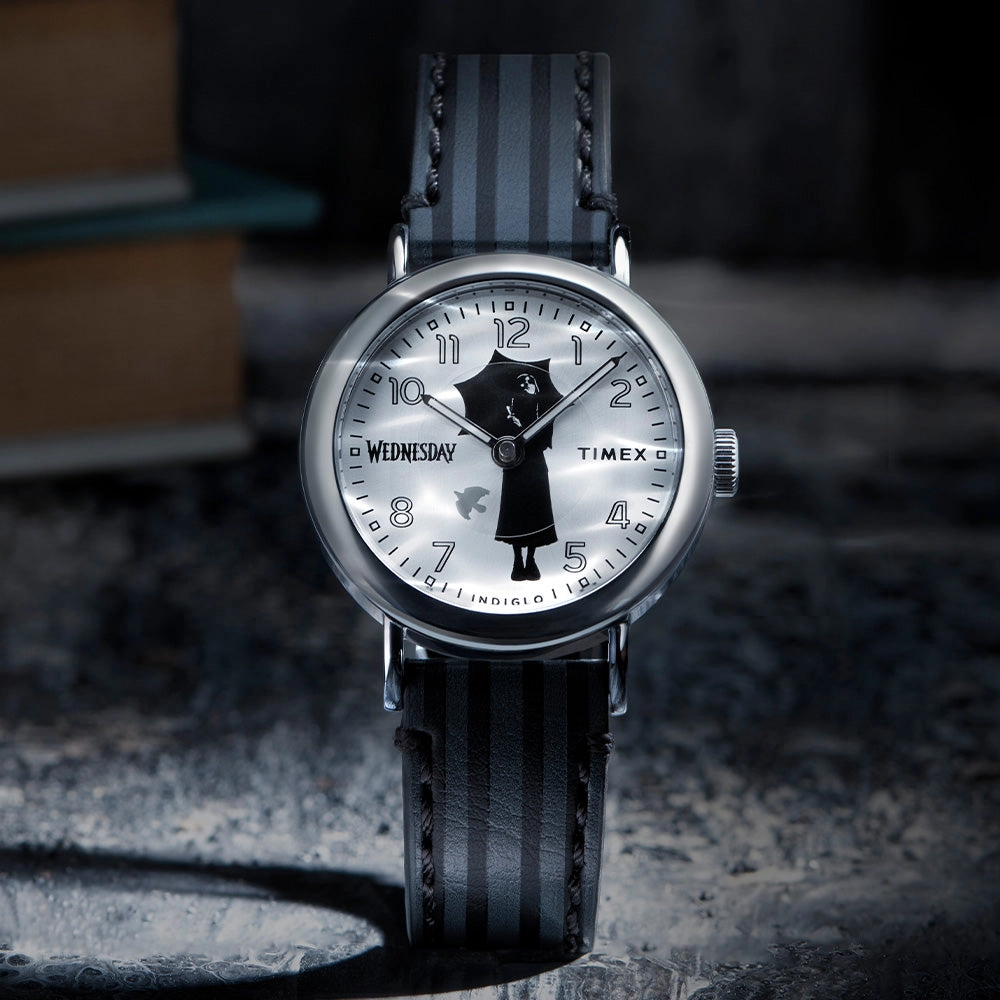 Timex X Wednesday 3-Hand 37mm Leather Band