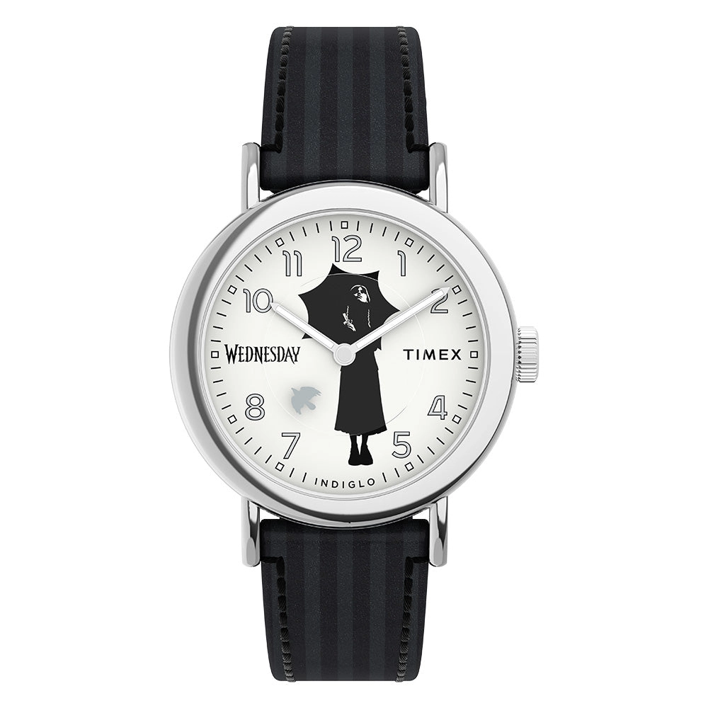 Timex X Wednesday 3-Hand 37mm Leather Band