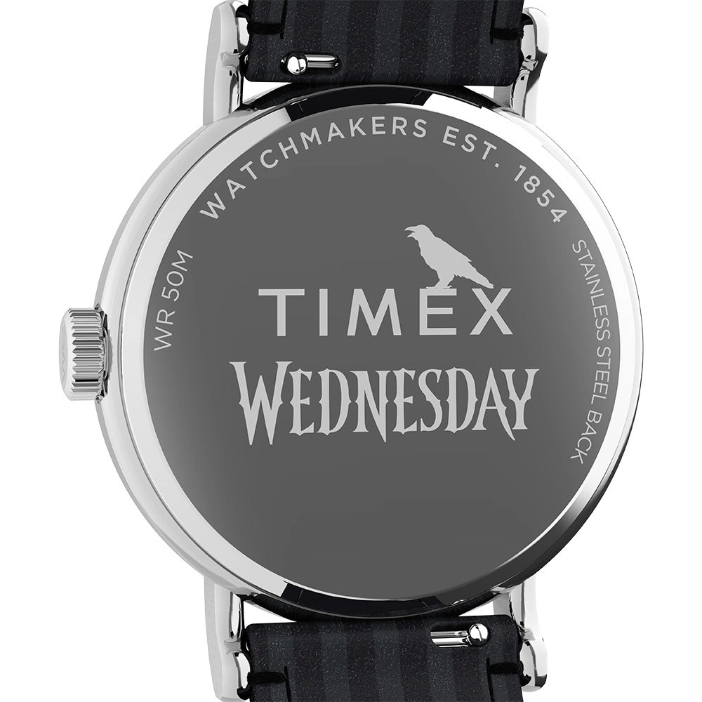 Timex X Wednesday 3-Hand 37mm Leather Band