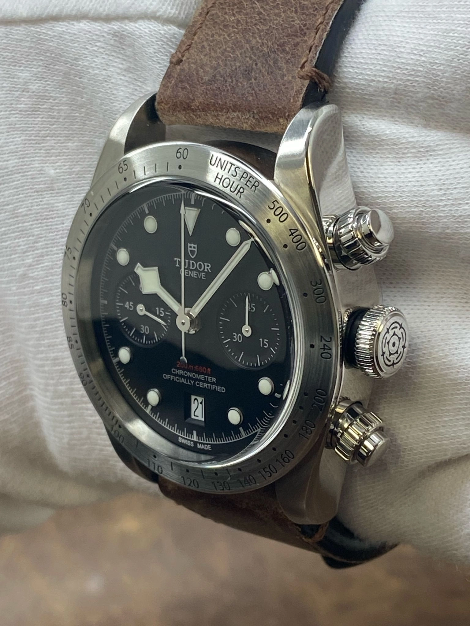 Tudor Black Bay Chrono 41mm 79350 Black Dial Automatic Men's Watch