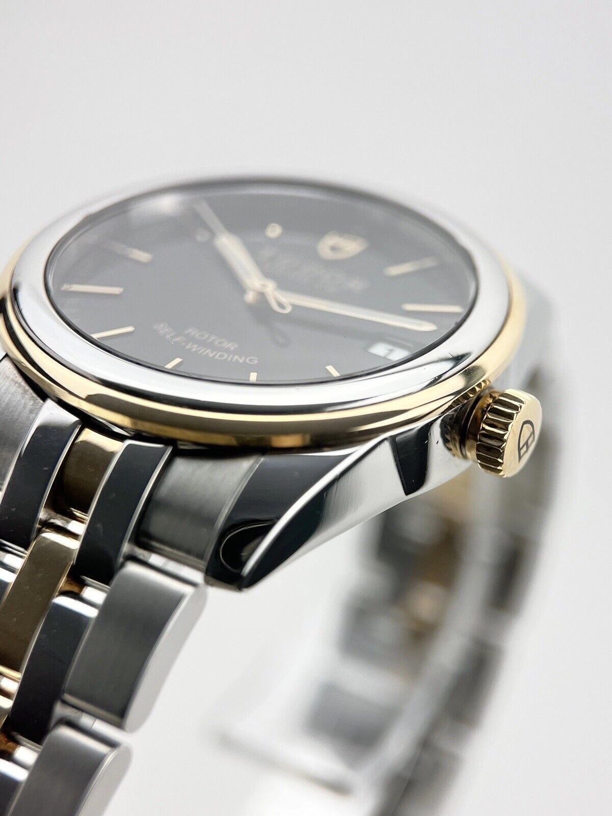 Tudor Glamour Date Ref. 55003 Black Dial 18K & Steel 36mm - Box/Papers