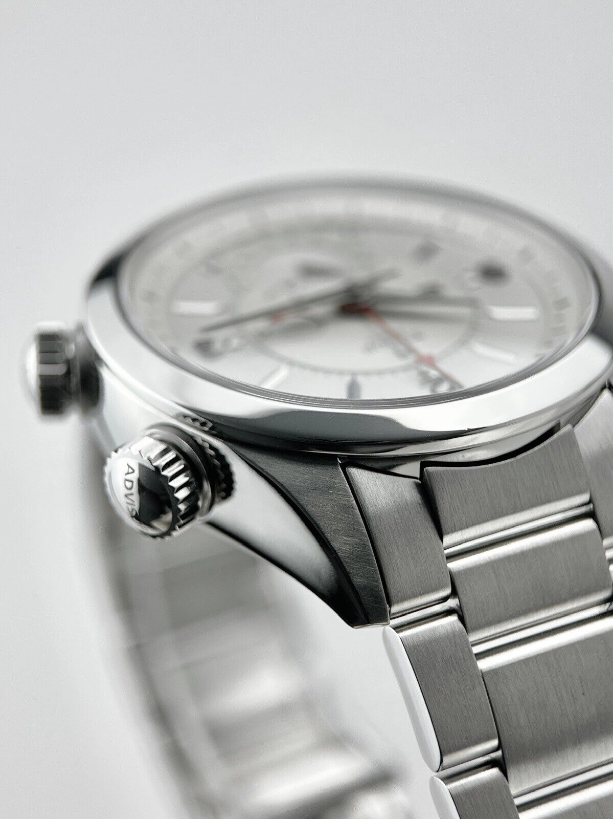 Tudor Heritage Advisor Alarm Stainless Steel 42mm Steel Watch 79620T W/ B&P