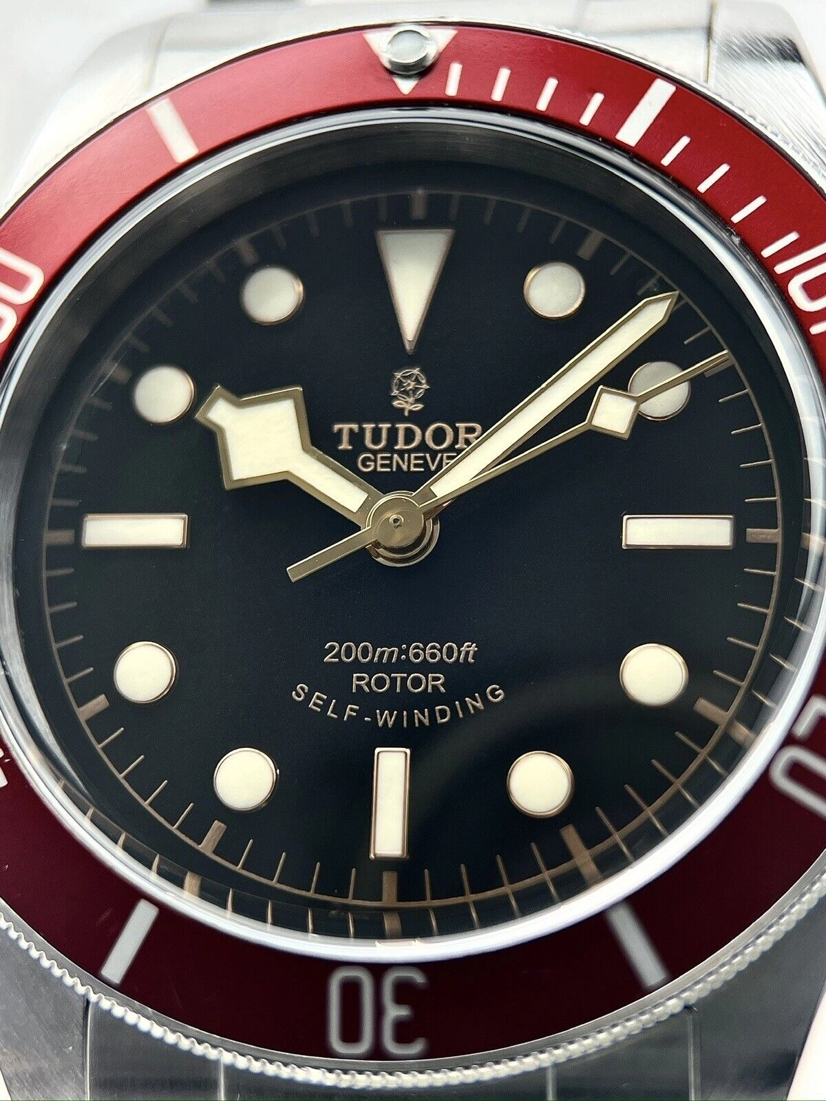 Tudor Heritage Black Bay 79220R Automatic Men's Watch Smiley Dial - Box/Papers