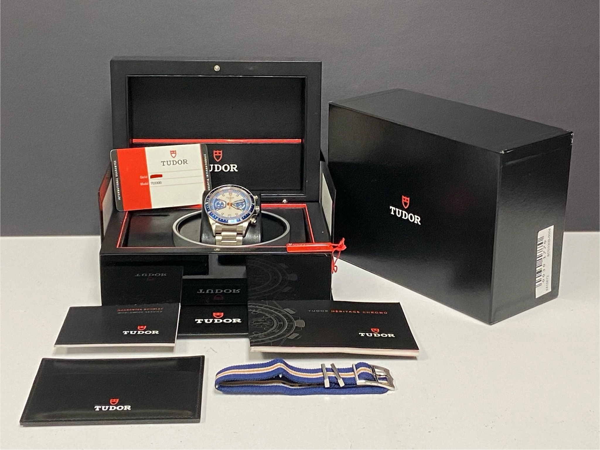 Tudor Heritage Chrono 70330B Blue Racing Dial Automatic Men's Watch