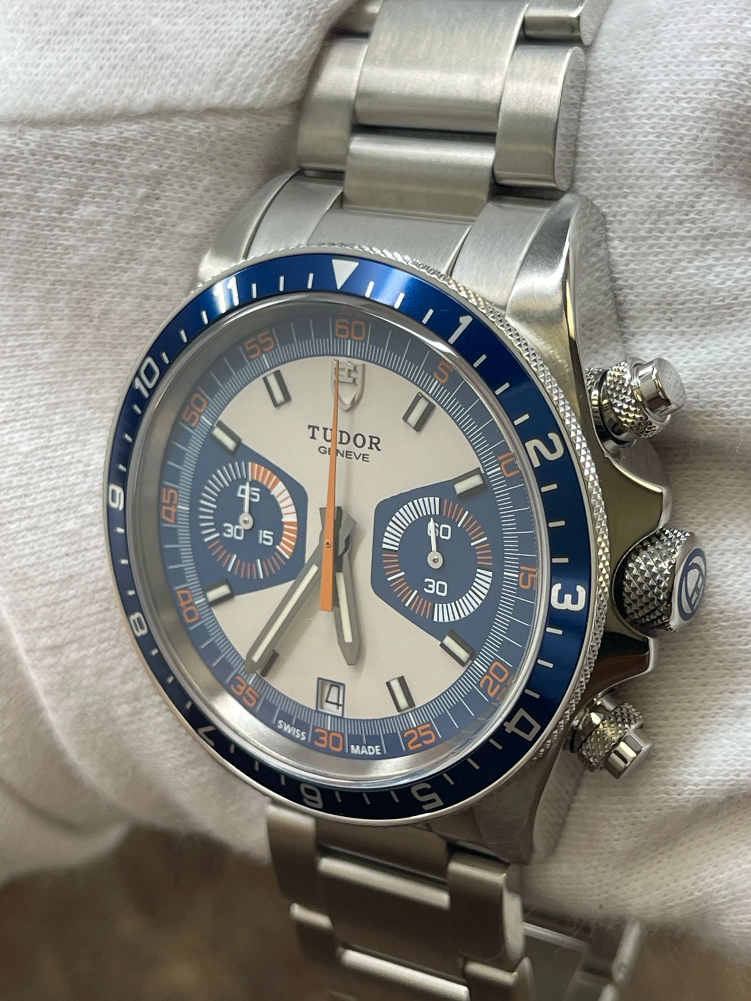 Tudor Heritage Chrono 70330B Blue Racing Dial Automatic Men's Watch