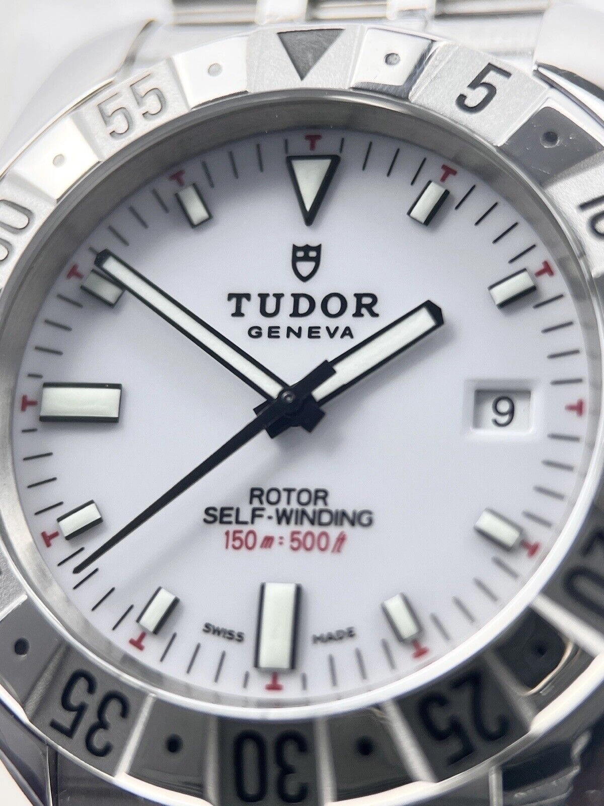 Tudor Hydronaut 20020 Silver Dial 41mm Automatic Men's Watch Box And Papers