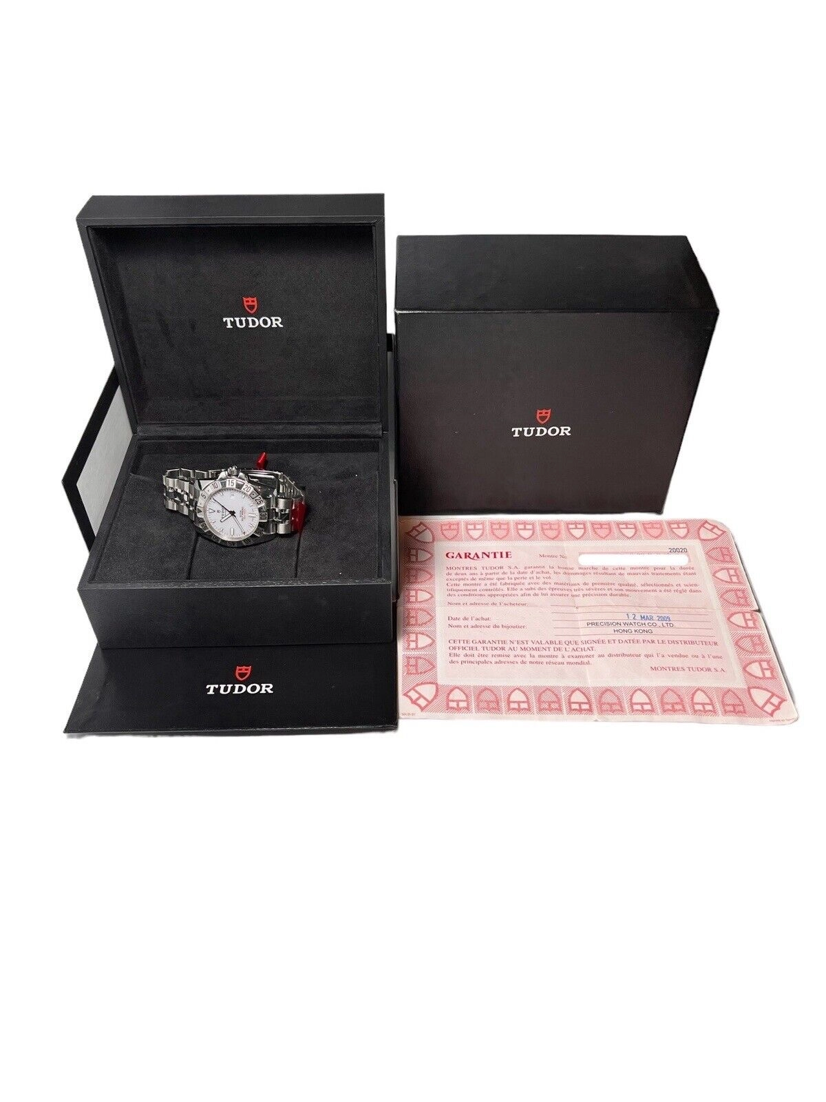 Tudor Hydronaut 20020 Silver Dial 41mm Automatic Men's Watch Box And Papers